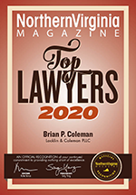 Northern Virginia Magazine | Top Lawyers 2020 | Brian P Coleman
